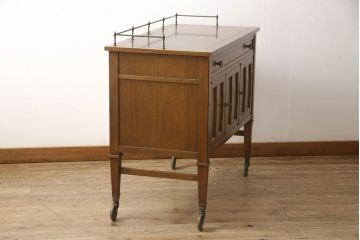 中古　DREXEL HERITAGE(ドレクセルヘリテイジ)　Triune(トライユン)　クラシカルな雰囲気が素敵なキャスター付きサービス台(ワゴン、サイドボード、サーバー)(R-062251)