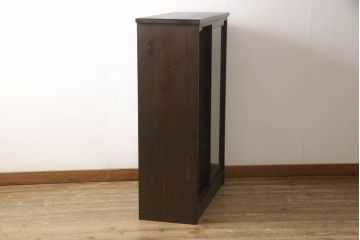 ラフジュ工房オリジナル　古建具リメイク　特徴的な組子が目を引く収納棚(戸棚、飾り棚、キャビネット)(R-062265)