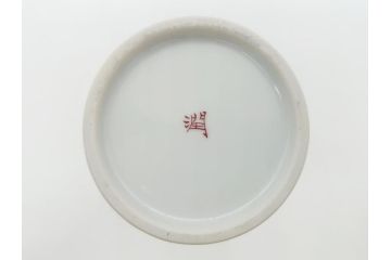 石川県指定無形文化財　武腰潤　九谷焼　色絵　金彩　富士山図　椿文　徳利2点セット(一輪挿し、花器、作家物、共箱無し)(R-062266)