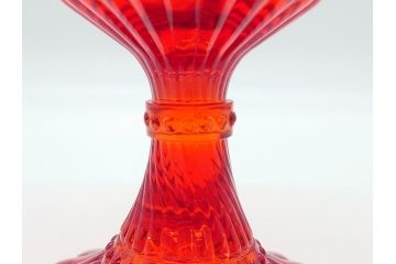 フィンランド　マリメッコ×イッタラ　Marimekko　iittala　SUOMI-FINLAND　ラージ　可愛らしいフォルムとパッと目を引くカラーが魅力のマリボウル(廃盤レッド?、Maribowl、Mariskooli、脚付きボウル、箱無し、北欧)(R-062268)