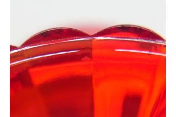 フィンランド　マリメッコ×イッタラ　Marimekko　iittala　SUOMI-FINLAND　ラージ　可愛らしいフォルムとパッと目を引くカラーが魅力のマリボウル(廃盤レッド?、Maribowl、Mariskooli、脚付きボウル、箱無し、北欧)(R-062268)