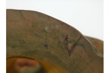 大正〜昭和初期　木彫り　雷鳥　温もり溢れる素朴なデザインの鳥の置物(在銘あり、置き物、ディスプレイ)(R-062269)