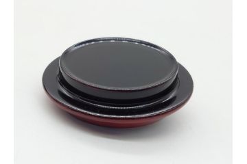 蒔絵師　中村湖彩(本名　淳司)　漆器　阿古陀　使い込むほどに深みが出る棗(共箱付き、茶道具、根来塗、柵形茶器、木製)(R-062273)