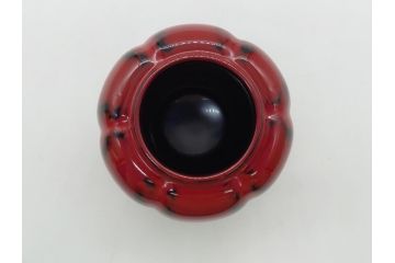 蒔絵師　中村湖彩(本名　淳司)　漆器　阿古陀　使い込むほどに深みが出る棗(共箱付き、茶道具、根来塗、柵形茶器、木製)(R-062273)