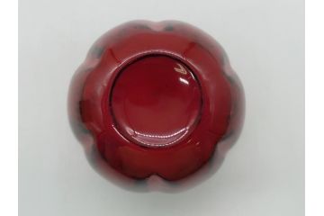 蒔絵師　中村湖彩(本名　淳司)　漆器　阿古陀　使い込むほどに深みが出る棗(共箱付き、茶道具、根来塗、柵形茶器、木製)(R-062273)