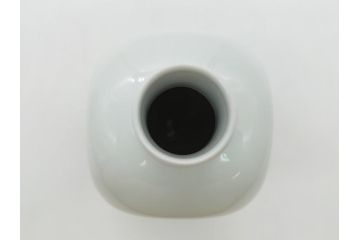 今泉今右衛門　今泉陶園　綿花画花瓶(共箱付き、花器、赤絵、色絵付)(R-062278)