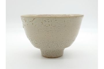 人間国宝　濱田庄司(浜田庄司)　益子焼　4.6寸　約14cm　鐵絵茶碗(共箱付き、鉄絵、抹茶碗、四寸六分、和食器、作家物)(R-062279)