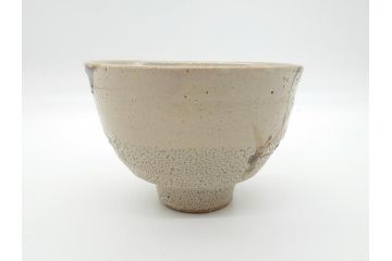 人間国宝　濱田庄司(浜田庄司)　益子焼　4.6寸　約14cm　鐵絵茶碗(共箱付き、鉄絵、抹茶碗、四寸六分、和食器、作家物)(R-062279)