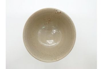 人間国宝　濱田庄司(浜田庄司)　益子焼　4.6寸　約14cm　鐵絵茶碗(共箱付き、鉄絵、抹茶碗、四寸六分、和食器、作家物)(R-062279)