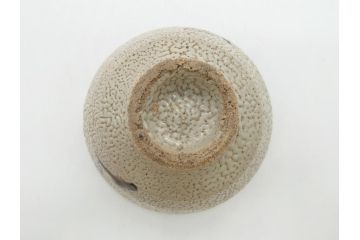 人間国宝　濱田庄司(浜田庄司)　益子焼　4.6寸　約14cm　鐵絵茶碗(共箱付き、鉄絵、抹茶碗、四寸六分、和食器、作家物)(R-062279)