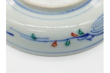 明治期　伊万里焼　色絵　金彩　花文　3.8寸皿　約11.5cm　色彩豊かで食卓に華やぎをもたらす小皿3客セット(三寸八分、赤絵、和食器、和皿)(R-062283)