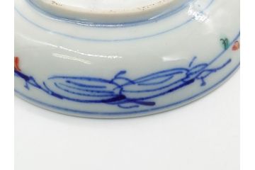明治期　伊万里焼　色絵　金彩　花文　3.8寸皿　約11.5cm　色彩豊かで食卓に華やぎをもたらす小皿3客セット(三寸八分、赤絵、和食器、和皿)(R-062284)