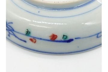 明治期　伊万里焼　色絵　金彩　花文　3.8寸皿　約11.5cm　色彩豊かで食卓に華やぎをもたらす小皿3客セット(三寸八分、赤絵、和食器、和皿)(R-062284)