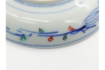 明治期　伊万里焼　色絵　金彩　花文　3.8寸皿　約11.5cm　色彩豊かで食卓に華やぎをもたらす小皿3客セット(三寸八分、赤絵、和食器、和皿)(R-062284)