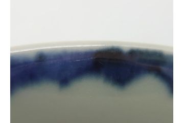 江戸期　古伊万里　染付　鶴文　4.1寸皿　約12.5cm　清楚な絵付けで食卓に馴染みやすい小皿5客セット(四寸一分、和食器、和皿)(R-062291)