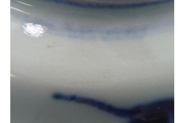 江戸期　古伊万里　染付　鶴文　4.1寸皿　約12.5cm　清楚な絵付けで食卓に馴染みやすい小皿5客セット(四寸一分、和食器、和皿)(R-062291)