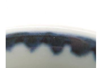 江戸期　古伊万里　染付　鶴文　4.3寸皿　約13cm　清楚な絵付けで食卓に馴染みやすい小皿5客セット(四寸三分、和食器、和皿)(R-062292)