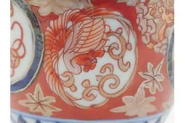 明治期　伊万里焼　色絵　多種多様な絵付けが目を引く湯呑み5客セット(蕎麦猪口、松竹、紅葉、龍、鳳凰、和食器)(R-062301)