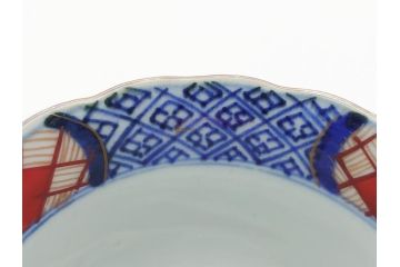 明治期　伊万里焼　色絵　多種多様な絵付けが目を引く湯呑み5客セット(蕎麦猪口、松竹、紅葉、龍、鳳凰、和食器)(R-062301)