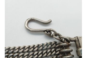 日本軍　五連鎖　金属製　剣吊り(グルメット、軍刀、軍装備、五本、騎兵、陸海軍、サーベル、チェーン)(R-062329)