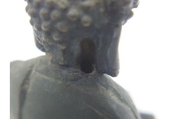 江戸〜明治期　時代物　古銅　坐像(釈迦如来?、阿弥陀如来?、仏教美術)(R-062346)