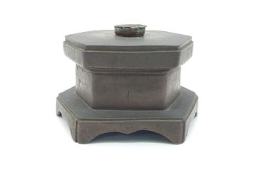 江戸〜明治期　時代物　古銅　坐像(釈迦如来?、阿弥陀如来?、仏教美術)(R-062346)