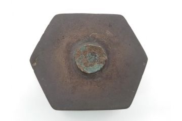 江戸〜明治期　時代物　古銅　坐像(釈迦如来?、阿弥陀如来?、仏教美術)(R-062346)
