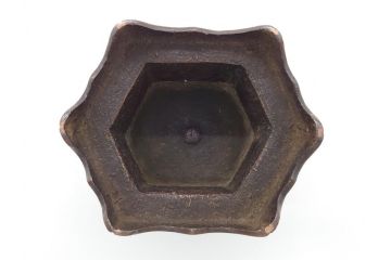 江戸〜明治期　時代物　古銅　坐像(釈迦如来?、阿弥陀如来?、仏教美術)(R-062346)