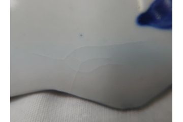 江戸期　古伊万里　色絵　角福　青海波文　8.6寸皿　約26cm　鮮やかな色彩と奇抜なフォルムが食卓のアクセントとなる変形皿5客セット(大皿、八寸六分、和食器、和皿)(R-062349)