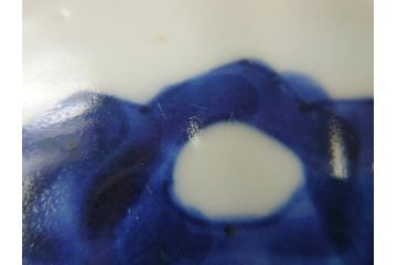 江戸期　古伊万里　色絵　角福　青海波文　8.6寸皿　約26cm　鮮やかな色彩と奇抜なフォルムが食卓のアクセントとなる変形皿5客セット(大皿、八寸六分、和食器、和皿)(R-062349)