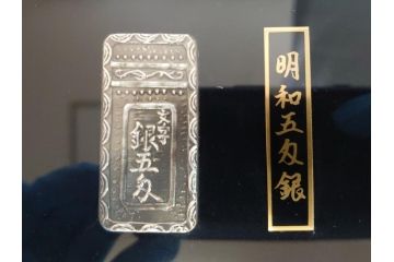 三井金属工芸株式会社　純銀板(99.99)　純銀小判(保証書付き、10枚、額入り、外箱付き)(R-062353)