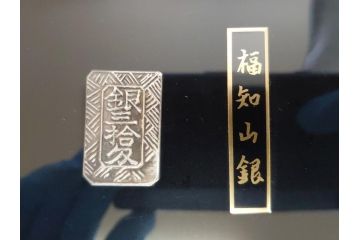 三井金属工芸株式会社　純銀板(99.99)　純銀小判(保証書付き、10枚、額入り、外箱付き)(R-062353)