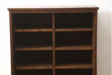 ラフジュ工房オリジナル　古建具リメイク　特徴的な組子が目を引く収納棚(戸棚、飾り棚、キャビネット)(R-062357)