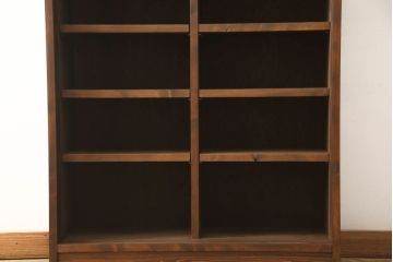 ラフジュ工房オリジナル　古建具リメイク　特徴的な組子が目を引く収納棚(戸棚、飾り棚、キャビネット)(R-062357)