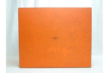 フランス　HERMES　エルメス　エルミー　GM　オレンジリボンがワンポイントで可愛い馬のぬいぐるみ(ホース、ブラウン、外箱付き)(R-062370)