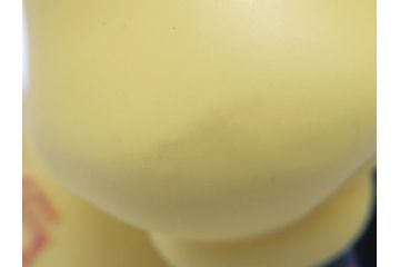 当時物　三菱銀行　ノベルティー　ソフビ　2体セット　レトロな表情が可愛いミッキー&ミニーの古い貯金箱(カウンター用、店頭用、企業物、非売品、コインバンク、ディズニー)(R-062372)