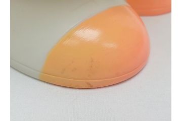 当時物　三菱銀行　ノベルティー　ソフビ　2体セット　遠足姿　レトロな表情が可愛いドナルド&デイジーの古い貯金箱(カウンター用、店頭用、企業物、非売品、コインバンク、ディズニー)(R-062375)