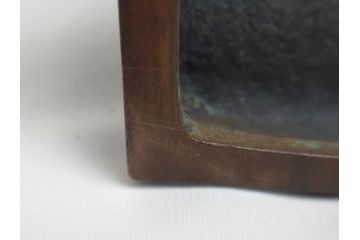 TAKEZO　新海竹蔵　ブロンズ　穏やかな表情の女性と羊の置物(置き物、近代彫刻)(R-062376)