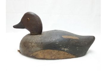 鴨　シギ　それぞれ個性の違った愛らしいデコイ3点セット(置き物、置物、模型、ディスプレイ、インテリア、木製)(R-062377)