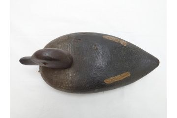 鴨　シギ　それぞれ個性の違った愛らしいデコイ3点セット(置き物、置物、模型、ディスプレイ、インテリア、木製)(R-062377)