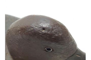 鴨　シギ　それぞれ個性の違った愛らしいデコイ3点セット(置き物、置物、模型、ディスプレイ、インテリア、木製)(R-062377)