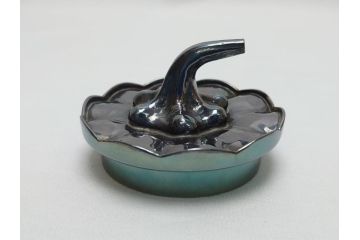 松栄堂　純銀製南瓜燗瓶　造形美を堪能できる急須&盃5杯セット(お猪口、銚子、かぼちゃ、酒器、箱無し)(R-062378)