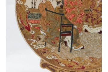 激レア!　明治時代　薩摩錦手　花と人物図鼠蓋太鼓形香炉　繊細な職人技が光る香炉(鑑定書付き、共箱付き、置物、ディスプレイ、仏具)(R-062379)