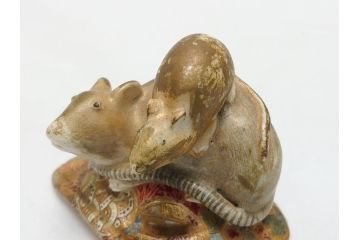 激レア!　明治時代　薩摩錦手　花と人物図鼠蓋太鼓形香炉　繊細な職人技が光る香炉(鑑定書付き、共箱付き、置物、ディスプレイ、仏具)(R-062379)