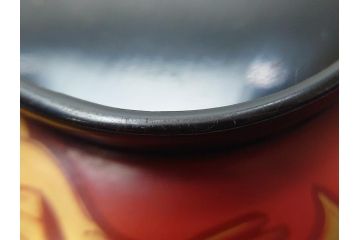 明治期　蒔絵　朱塗り　木製　漆器　雲鶴吸物椀　4寸　約12cm　鮮やかな朱色が食卓を華やかにする蓋付き椀10客セット(和食器、共箱付き、四寸)(R-062380)