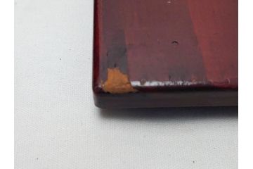 明治期　蒔絵　朱塗り　木製　漆器　雲鶴吸物椀　4寸　約12cm　鮮やかな朱色が食卓を華やかにする蓋付き椀10客セット(和食器、共箱付き、四寸)(R-062380)