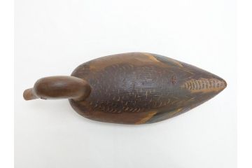 ドイツビンテージ　1945年　つぶらな瞳が可愛らしいデコイ2点セット(鴨、置物、置き物、模型、ディスプレイ、インテリア、ヴィンテージ)(R-062384)