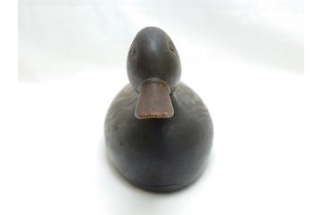 ドイツビンテージ　1945年　つぶらな瞳が可愛らしいデコイ2点セット(鴨、置物、置き物、模型、ディスプレイ、インテリア、ヴィンテージ)(R-062384)