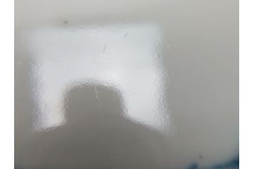 幕末期　伊万里焼　色絵　梅　双鶴　花文　1尺4寸皿　約41cm　色彩豊かで食卓が華やぐ大皿(一尺四寸、和食器、和皿)(R-062388)