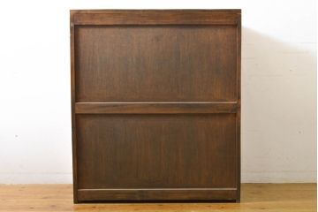 中古　軽井沢彫り　大胆にあしらわれた満開の桜が目を惹くチェスト(引き出し、整理箪笥、収納たんす、和タンス)(R-062392)